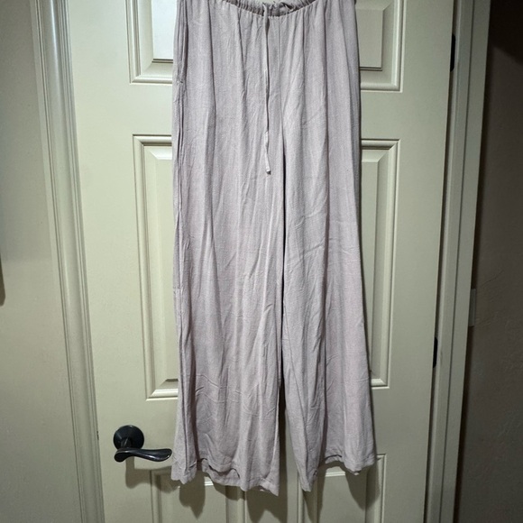 NWT Women's linen blend Wide-Leg Pants Sz l - Picture 13 of 15